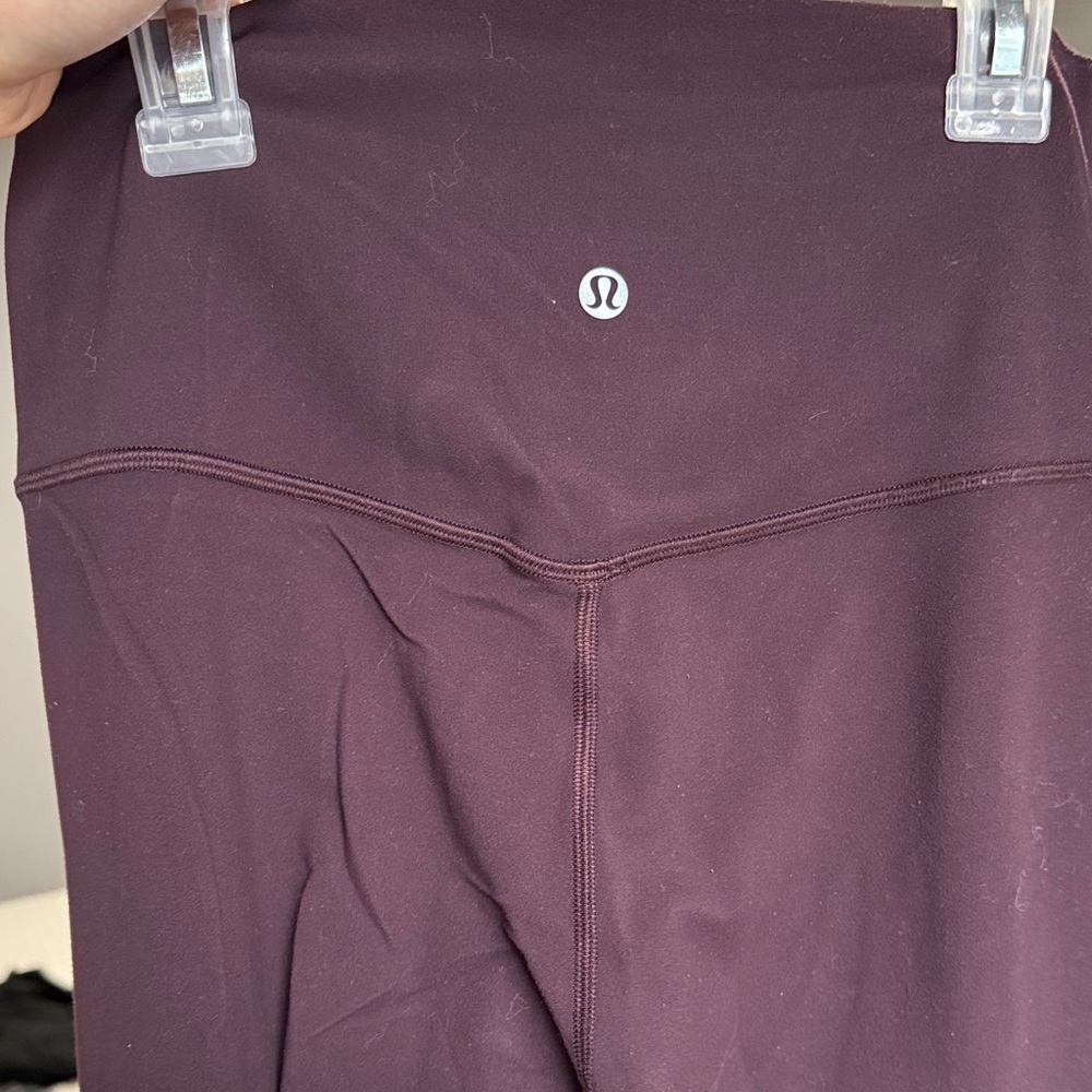 Lululemon High-Rise Leggings in Deep Plum